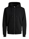 JACK & JONES Regular Fit Kapuzenjacke Hoodie mit Reißverschluss Uni Zip...