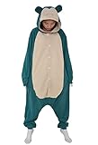 Relaxo Kostüm Snorlax Onesie Jumpsuit Tier Relax Kostuem Damen Herren Pyjama...