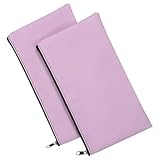 WEKADRIN 2 Stück Pu leder Geldbeutel mit Reißverschluss Robuste Banktaschen für Bargeld...