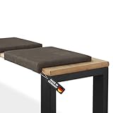Lycce Bankauflage Klemmkissen 1 Leiste, Sitzkissen Wildlederoptik Taupe,...