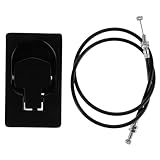 SEWOART Aluminium Zuggriff für Relaxsessel Ersatzgriff Schwarzer Entriegelungshebel für...