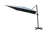 Ampelschirm, 3 x 3 m, Grau