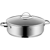 WMF Schmorpfanne 28cm Induktion, Schmortopf mit Deckel 5l, Cromargan Edelstahl...