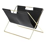 MERIGLARE Zeitschriftenständer, Freistehender Zeitschriften Organizer, Mehrzweck...