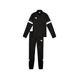 PUMA Jungen Teamrise Tracksuit Jr Trainingsanzug, PUMA Black-PUMA Black, 140 EU