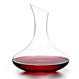 Winter Shore Eleganter 1,8 l Dekanter Rotwein - Glaskaraffe Decanter Wein aus...
