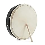 Gear4music Bodhran Irish Drum 16 Zoll stimmbar mit Tasche und Kipper