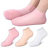 3 Paar Silikon Socken Silikon Gel Socken Feuchtigkeitsspendende Socken Silikon...