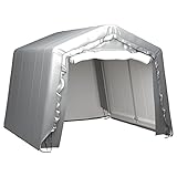 GuyAna Lagerzelt 300x300 cm Stahl Grau Carport Garden Shelter GeräTezelt Autozelt...