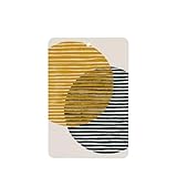 Moderne zwei Kreise mit gestreiften Linien, Auto-Lufterfrischer, 4 Stück, hängende...