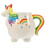 GRIRIW Einhorn Tasse Milch Süße Kaffeetasse Tassen-cartoon Neuartige Kaffeetassen Becher...