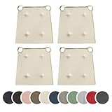 sleepling 4er Set Stuhlkissen, Sitzkissen für Indoor und Outdoor, mit...