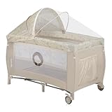 Lionelo Sven Plus 4 in 1 Baby Bett Laufstall Baby ab Geburt bis 15 kg Wickelauflage...