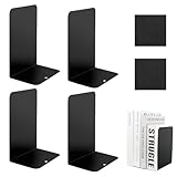 Buchstütze 2 Parr(=4 Stück), Buchstützen Metall, Bücherhalter Regal Eindicken Schwere,...