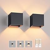 Klighten 2 Stücke LED Wandleuchte mit Austauschbarer G9 LED Lampe Warmweiß...
