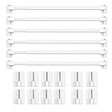 BANJILI-6 Stück Scheibengardinenstange für Fenster Küche DIY-Projekte Ausziehbar...