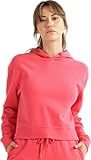 alsestudio Damen Cropped Hoodie 100% Baumwolle Premium Qualität Soft Touch Langarm Casual...