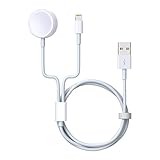 MMOBIEL 2 in 1 Magnetisches Smart Watch Schnellladegerät und Ladekabel Kompatibel mit...