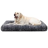 KSIIA Hundebett Grosse Hunde, Waschbar Hundekissen flauschig, Hundematte für...