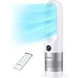 Senmeo Rotorloser Ventilator, 66cm Turmventilator sehr Leise, 8 Geschwindigkeiten, 90°...
