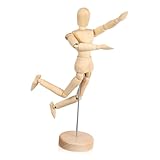 STOBOK Kunst Holzfigur Jointed Wooden Man Drawing Mannequin Drawing Decoration Wooden...
