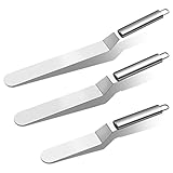 miuse Winkelpalette Torte 3 Stück Streichpaletten für Torten, Winkelpalette Set...