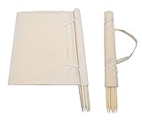 Aves-24 Windschutz 8m Strand Garten Meer Sichtschutz 100% unbehandelte Baumwolle Camping...