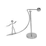 MOLUCKFU Surfender Eisenmensch Metallkunst Schreibtisch Dekoration Kreatives...