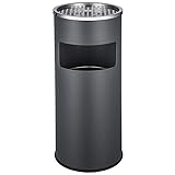 tectake 30L Standaschenbecher Aschenbecher mit Mülleimer inkl. Inneneimer |...