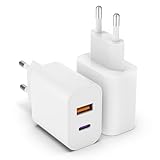 20W USB C Adapter, 2er Pack iPhone ladegerät für iPhone 15 14 Plus Pro Max 13...
