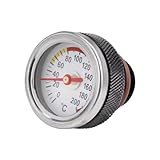 M20x 1,5 Motorrad Öl Gauge Öl Caps Tanks Temperatur Gauge 0-200 ℃ Display Motor...