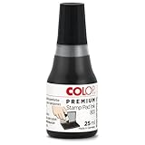 COLOP Premium Stempelfarbe 801 schwarz, auf Wasserbasis, dermatologisch getestet, 15,5 x...