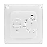 KETOTEK Manuell Raumthermostat Fußbodenheizung Elektrisch Regler mit Fühler 230V 16A,...