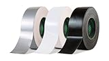 RODOPI Panzertape FixGrip 50mm x 50m Gewebeband Silber Schwarz Weiß Panzerband...