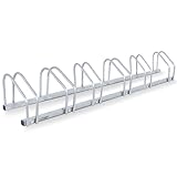 CCLIFE Fahrradständer Boden für 6 Fahrräder mit Reifenbreiten bis 65 mm Eisen...
