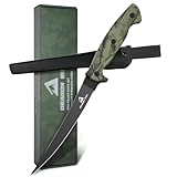 DRAGON RIOT Filetiermesser Fisch 21.5CM, Edelstahl Fischmesser mit Anti-Rutsch-Griff,...