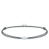 Thomas Sabo Damen Armband Little Secret Weißer Stein Baguette-Schliff 925...