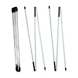 F Fityle 2er-Pack Golf-Ausrichtungs-Trainingsstöcke, zusammenklappbare...