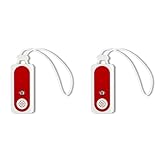 LYNNRICK 2X Tragbarer -TüRalarm, Eingangsverteidigung, Einbruchalarm, 91 DB, Taschenlampe...
