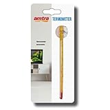 Wave Amtra Slim - Aquarienthermometer aus Glas, mit Saugnapf, schwimmend, genau...