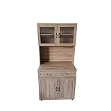 HTI-Line Küchenbuffet Blanca Küchenschrank Hochschrank Sonoma, für Küche und...
