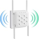 WLAN Verstärker, WLAN Repeater 300 Mbit/s 2.4 GHz, WiFi Extender Booster, WiFi...