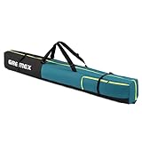 Gremex Skitasche - Skisack für 1 Paar Ski - Wasserdichte Skitasche 160 cm - Robuster...