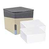 WENKO Raumentfeuchter Cube Set, Luftentfeuchter mit 2 x 500 g Granulat-Block, 13 x 13 x 13...