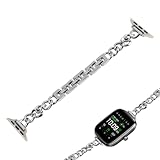 Silberfarbene Damen-Armbänder für Apple Watch 38 mm, 40 mm, 41 mm, 42 mm (S10),...