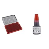 Imprint 9073M Stempelkissen Rot – Metall, Größe 12,5 x 8 cm & Imprint Stempelfarbe zum...