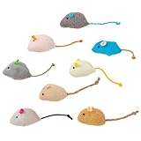 Katzenspielzeug, 8 Stück, Katzenminze, Kauspielzeug, Katzenminze, Maus-Spielzeug,...