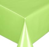 Wachstuchtischdecke Tischdecke Wachstuch abwischbar, Glatte Oberfläche Uni Motiv Grün,...