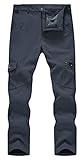YSENTO Herren Outdoorhose Wanderhose Wasserdicht Softshellhose Winter Warm...