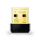 TP-Link TL-WN725N Nano USB WLAN Stick Adapter (bis zu 150Mbit/s, Nano Größe,...